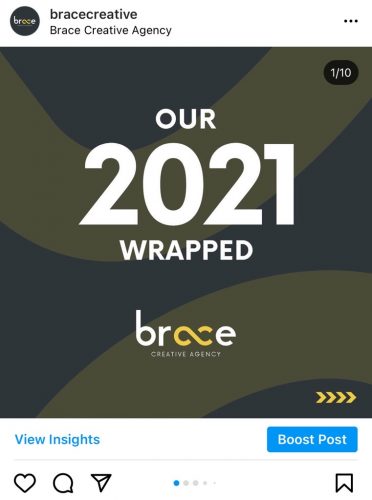 Brace's 2021 wrapped